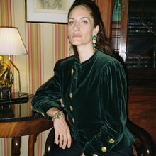 Load image into Gallery viewer, Green &amp; Red Drop Earrings - SOLD
