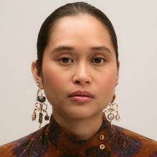 Load image into Gallery viewer, Bow Charm Balance Drop Earrings
