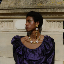 Load image into Gallery viewer, Butterfly and Sun Drop Earrings - READY TO SHIP
