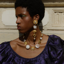 Load image into Gallery viewer, Moon and Shell Cameo Necklace - READY TO SHIP
