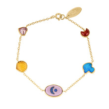 Load image into Gallery viewer, Five Mini Charm Bracelet
