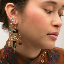 Load image into Gallery viewer, Bow Charm Balance Drop Earrings
