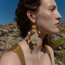 Load image into Gallery viewer, Golden Swans Earrings - READY TO SHIP
