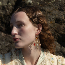 Load image into Gallery viewer, Bow Charm Balance Drop Earrings
