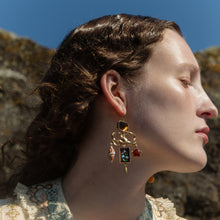 Load image into Gallery viewer, Bow Charm Balance Drop Earrings
