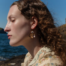 Load image into Gallery viewer, Pink Eye Balance Drop Earrings - READY TO SHIP
