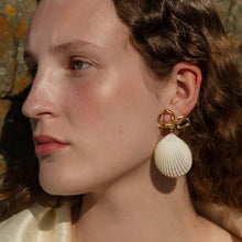 Load image into Gallery viewer, Bow and Shell Earrings - READY TO SHIP
