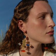 Load image into Gallery viewer, Glove and Face Charm Earrings - READY TO SHIP
