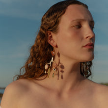 Load image into Gallery viewer, Enamel Eye and Branch Earrings - READY TO SHIP
