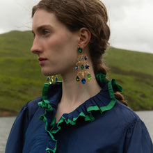 Load image into Gallery viewer, Ornamental Scroll Chandelier Earrings - READY TO SHIP
