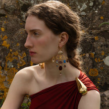 Load image into Gallery viewer, Winged Lion and Serpent Earrings - READY TO SHIP
