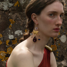 Load image into Gallery viewer, Winged Lion and Serpent Earrings - READY TO SHIP
