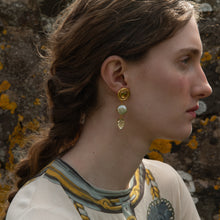Load image into Gallery viewer, Lion and Leaf Earrings - READY TO SHIP
