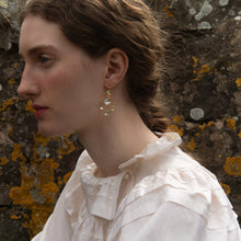 Load image into Gallery viewer, Mini Vintage Glass Balance Drop Earrings - READY TO SHIP
