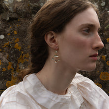 Load image into Gallery viewer, Mini Vintage Glass Balance Drop Earrings - READY TO SHIP
