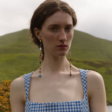 Load image into Gallery viewer, Eleven Charm Long Drop Earrings - READY TO SHIP
