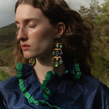 Load image into Gallery viewer, Ornamental Scroll Chandelier Earrings - READY TO SHIP
