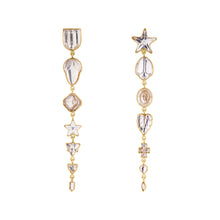 Load image into Gallery viewer, Star Seven Charm Drop Earrings - READY TO SHIP

