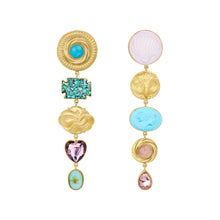 Load image into Gallery viewer, Owl and Lady Drop Earrings - READY TO SHIP
