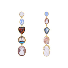 Load image into Gallery viewer, Pineapple and Sailboat Charm Earrings - READY TO SHIP
