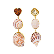 Load image into Gallery viewer, Shell Charm Drop Earrings - READY TO SHIP
