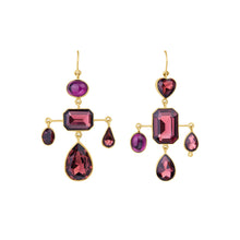 Load image into Gallery viewer, Vintage Glass Balance Drop Earrings - READY TO SHIP
