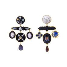 Load image into Gallery viewer, Blue Boy and Moon Earrings - SOLD

