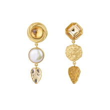 Load image into Gallery viewer, Lion and Leaf Earrings - READY TO SHIP
