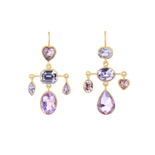 Load image into Gallery viewer, Mini Vintage Glass Balance Drop Earrings - READY TO SHIP
