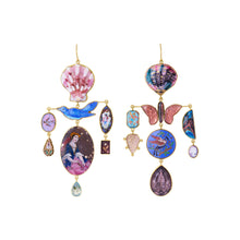 Load image into Gallery viewer, Shell, Bird, Butterfly and Lady Earrings - SOLD
