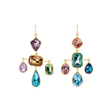 Load image into Gallery viewer, Vintage Glass Balance Drop Earrings - READY TO SHIP
