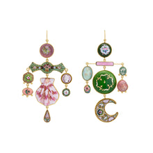 Load image into Gallery viewer, Antique Enamel &amp; Micromosaic Earrings - SOLD

