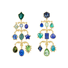 Load image into Gallery viewer, Ornamental Scroll Chandelier Earrings - READY TO SHIP
