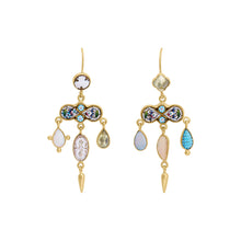 Load image into Gallery viewer, Pale Micromosaic Mini Chandelier Earrings - SOLD
