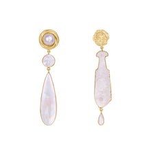 Load image into Gallery viewer, Fish and Pearl Drop Earrings - READY TO SHIP
