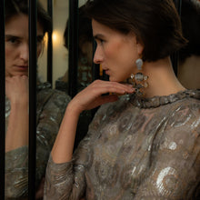 Load image into Gallery viewer, Shell and Moon Earrings - SOLD
