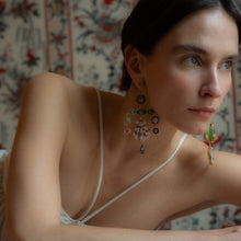 Load image into Gallery viewer, Antique Enamel &amp; Micromosaic Earrings - SOLD
