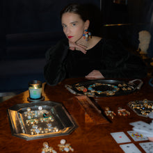 Load image into Gallery viewer, Blue Moon, Fish &amp; Bird Earrings - SOLD
