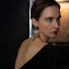 Load image into Gallery viewer, Swan, Owl and Lady Earrings - SOLD
