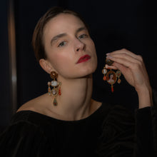 Load image into Gallery viewer, Swan, Owl and Lady Earrings - SOLD
