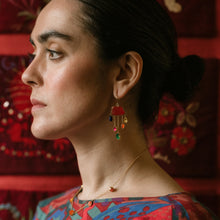 Load image into Gallery viewer, Cloud and Rain Chain Drop Earrings - READY TO SHIP
