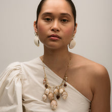 Load image into Gallery viewer, Bow and Shell Earrings - READY TO SHIP
