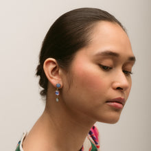 Load image into Gallery viewer, Three Charm Moving Drop Earrings - READY TO SHIP
