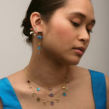 Load image into Gallery viewer, Nine Mushroom Charm Necklace- READY TO SHIP
