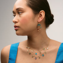 Load image into Gallery viewer, Five Mushroom Charm Necklace - READY TO SHIP
