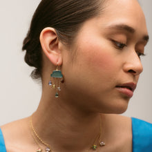 Load image into Gallery viewer, Cloud &amp; Rain Chain Drop Earrings - READY TO SHIP

