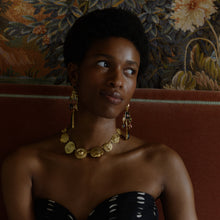Load image into Gallery viewer, Gold Button Necklace - READY TO SHIP
