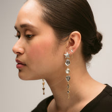 Load image into Gallery viewer, Star Seven Charm Drop Earrings - READY TO SHIP
