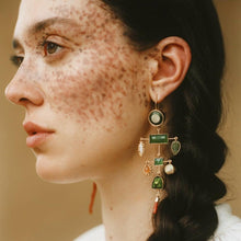 Load image into Gallery viewer, Multilayer Balance Coral Drop Earrings
