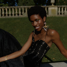Load image into Gallery viewer, Bird Branch and Shell Drop Earrings

